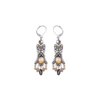 Earrings Ayala Bar Woman Shivering Moonlight in Metal Alloy Cristallo C2282